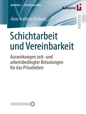cover image of Schichtarbeit und Vereinbarkeit